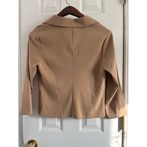 Vintage 1990's necessary objects by ady gluck frankel Tan Button Down Jacket - Picture 6 of 7